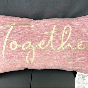 Studio Chic Home TOGETHER Berry 15” X 25” Lumbar Pillow.